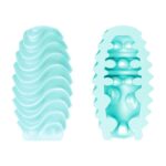 Uovo Masturbatore A Doppia Faccia Turchese - Pretty Love - immagine 2