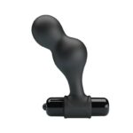 Plug Anale Vibratore In Silicone Nero - Mr Play - immagine 3
