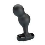 Plug Anale Vibratore In Silicone Nero - Mr Play - immagine 4