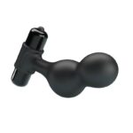 Plug Anale Vibratore In Silicone Nero - Mr Play - immagine 5
