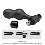 Plug Anale Vibratore In Silicone Nero - Mr Play - immagine 9