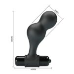 Plug Anale Vibratore In Silicone Nero - Mr Play - immagine 7