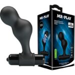 Plug Anale Vibratore In Silicone Nero - Mr Play
