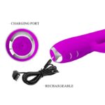 Vibratore Ricaricabile Gloria Rabbit-Viola Impermeabile - Pretty Love - immagine 10