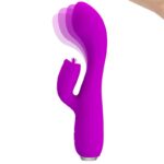 Vibratore Ricaricabile Gloria Rabbit-Viola Impermeabile - Pretty Love - immagine 2