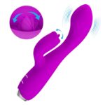 Vibratore Ricaricabile Gloria Rabbit-Viola Impermeabile - Pretty Love - immagine 6