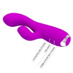 Vibratore Ricaricabile Gloria Rabbit-Viola Impermeabile - Pretty Love - immagine 8