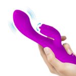 Vibratore Ricaricabile Gloria Rabbit-Viola Impermeabile - Pretty Love - immagine 9