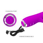 Vibratore Ricaricabile Rachel Con Ventosa Viola - Pretty Love - immagine 8