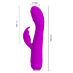 Vibratore Ricaricabile Rachel Con Ventosa Viola - Pretty Love - immagine 7