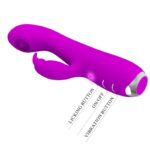 Vibratore Ricaricabile Rachel Con Ventosa Viola - Pretty Love - immagine 6