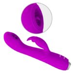 Vibratore Ricaricabile Rachel Con Ventosa Viola - Pretty Love - immagine 4