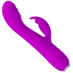 Vibratore Ricaricabile Rachel Con Ventosa Viola - Pretty Love