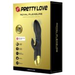 Vibratore Di Lusso Nero Ricaricabile Placcato In Oro - Pretty Love - immagine 7