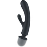 Triple Lover Massaggiatore Vibratore Rabbit Rosa - Satisfyer - immagine 3