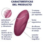 Tap & Climax 1 Vibratore Lay-On Rosso - Satisfyer - immagine 5