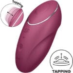 Tap & Climax 1 Vibratore Lay-On Rosso - Satisfyer - immagine 4