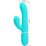 Vibratore Multifunzione G-Spot Verde Acqua - Pretty Love - immagine 2