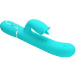Vibratore Coniglio Con Leccatura Verde Acqua - Pretty Love