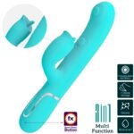 Vibratore Coniglio Con Leccatura Verde Acqua - Pretty Love - immagine 3