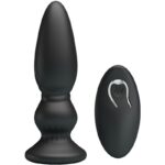 Potente Vibratore Telecomando Plug Anale Nero - Mr Play