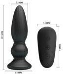 Potente Vibratore Telecomando Plug Anale Nero - Mr Play - immagine 5