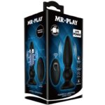 Potente Vibratore Telecomando Plug Anale Nero - Mr Play - immagine 9