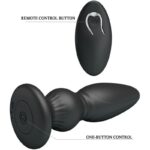 Potente Vibratore Telecomando Plug Anale Nero - Mr Play - immagine 7