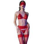 Cr 4467 Set Cuatro Piezas Rosso S/M - Chilirose