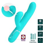 Vibratore Multifunzione Perlita 3 In 1 G-Spot Verde Acqua - Pretty Love - immagine 10