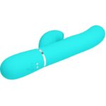 Vibratore Multifunzione Perlita 3 In 1 G-Spot Verde Acqua - Pretty Love - immagine 4