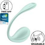 Stimolatore Punto G Petale Liscio Verde Acqua App Gratuita - Satisfyer