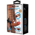 Marion Harness Slip Universale Con Dildo Vibrante 19 Cm Marrone - Pretty Love - immagine 9
