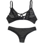 Set Due Pezzi Di Reggiseno Trasparente E Strisce S/M - Subblime - immagine 11