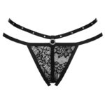 Nomade Tanga Crotchless Nero - Livco Corsetti Fashion - immagine 3