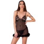 Zerunam Set Babydoll + Tanga Nero - Livco Corsetti Fashion