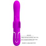Vibratore Multifunzione Rabbit 4 In 1 Farfalla Fucsia - Pretty Love - immagine 8