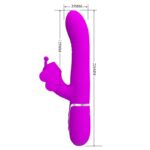 Vibratore Multifunzione Rabbit 4 In 1 Farfalla Fucsia - Pretty Love - immagine 7