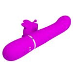 Vibratore Multifunzione Rabbit 4 In 1 Farfalla Fucsia - Pretty Love - immagine 4