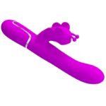 Vibratore Multifunzione Rabbit 4 In 1 Farfalla Fucsia - Pretty Love - immagine 5