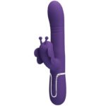 Vibratore Multifunzione Rabbit 4 In 1 Farfalla Viola - Pretty Love