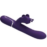 Vibratore Multifunzione Rabbit 4 In 1 Farfalla Viola - Pretty Love - immagine 5