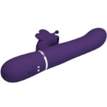 Vibratore Multifunzione Rabbit 4 In 1 Farfalla Viola - Pretty Love - immagine 4