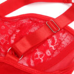 Teddy Con Liga Detalle Encaje Y Tiras Rosso S/M - Subblime - immagine 6