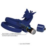Jamele Doppio Anello Con Vibrazione E Stimolatore Farfalla Blu - Pretty Love - immagine 9