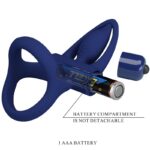 Mat Doppio Anello Con Vibrazione E Stimolatore Blu - Pretty Love - immagine 9