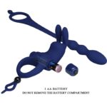 Ayad Anello Vibratore Rabbit Con Spina Blu - Pretty Love - immagine 9