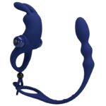 Ayad Anello Vibratore Rabbit Con Spina Blu - Pretty Love