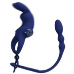 Ayad Anello Vibratore Rabbit Con Spina Blu - Pretty Love - immagine 3