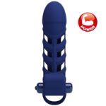 Altaf Anello Vibratore Con Guaina In Silicone Blu - Pretty Love - immagine 6